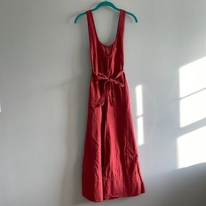 Out from Under (Urban Outfitters) Size S Rustic Red Wide Leg Cotton Jumpsuit